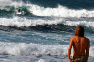 Surfing Oahu Hawaii - Nadine Poetscher